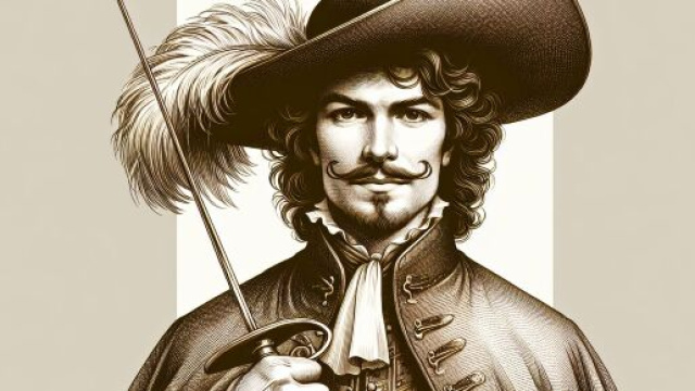 Immagine ispirata a Cyrano de Bergerac per il Leone. &copy; Immagine creata con DALL&middot;E