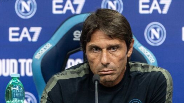 Antonio Conte, allenatore del Napoli. Foto &copy; Napoli