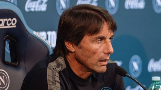 Antonio Conte, allenatore del Napoli. Foto &copy; Napoli