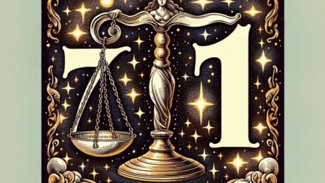 Illustrazione ispirata al segno zodiacale della Bilancia. &copy; Immagine creata con Dall-E
