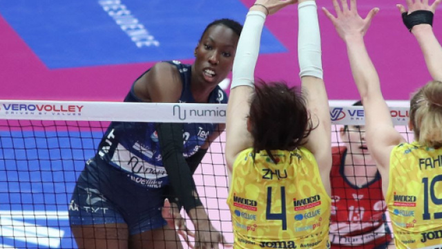 Conegliano-Milano Volley &copy; Pagina Facebook ufficiale Lega Pallavolo Serie A Femminile