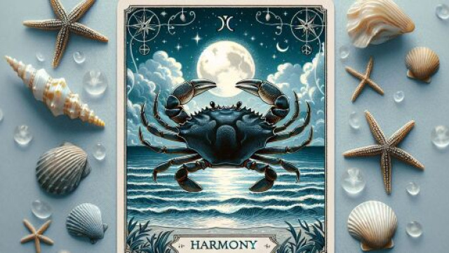 Illustrazione ispirata al segno del Cancro. &copy; Immagine creata con Dall-E