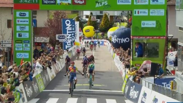 La vittoria di Giulio Ciccone - &copy; Screenshot Eurosport