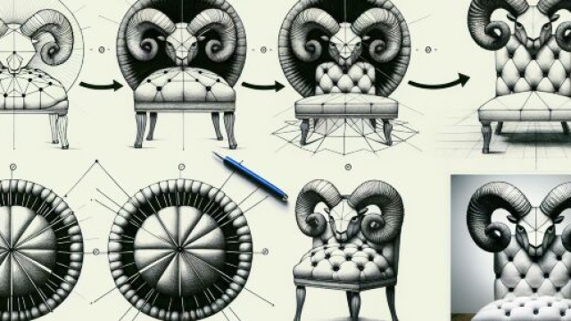 Illustrazione ispirata al segno dell'Ariete. &copy; Immagine creata con Dall-E