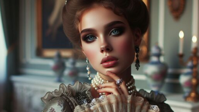 Immagine ispirata a Anna Karenina per il Cancro. &copy; Immagine creata con DALL&middot;E
