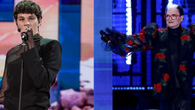 Nicol&ograve; e Cristiano Malgioglio - screenshot &copy; Canale 5.