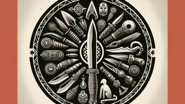 Un coltello, potente simbolo che rappresenta decisioni e chiarezza per la Vergine secondo la Smorfia napoletana. &copy; Immagine creata con Dall-E