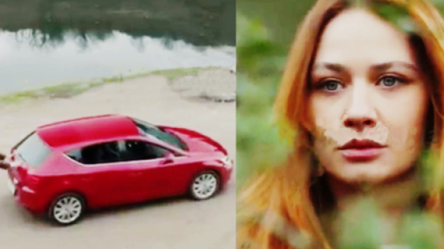 Ipek spinge la sua auto nel lago &copy; Tradimento - Aldatmak