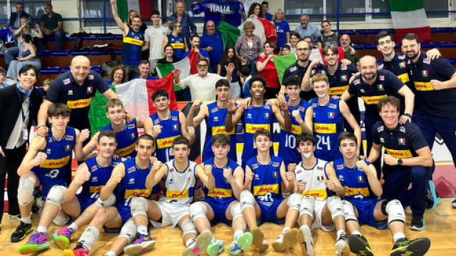 Italia Under 16 maschile Volley &copy; Pagina Facebook ufficiale della Federazione Italiana Pallavolo