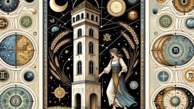 La carta della Torre racchiude per la Vergine il potere di trasformazioni profonde. &copy; Immagine creata con Dall-E