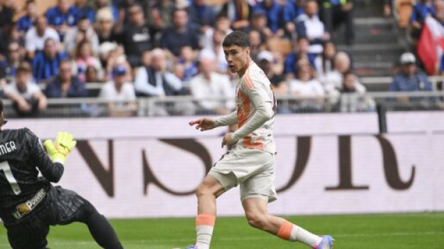 Il gol di Matias Soul&eacute; contro l'Inter &copy; AS Roma