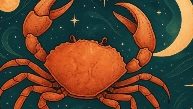 Illustrazione ispirata al segno zodiacale del Cancro. &copy; Immagine creata con Dall-E