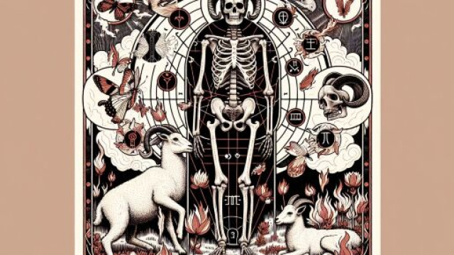 La carta dei Tarocchi della Morte guida gli Ariete nel mese di trasformazioni di maggio. &copy; Immagine creata con Dall-E