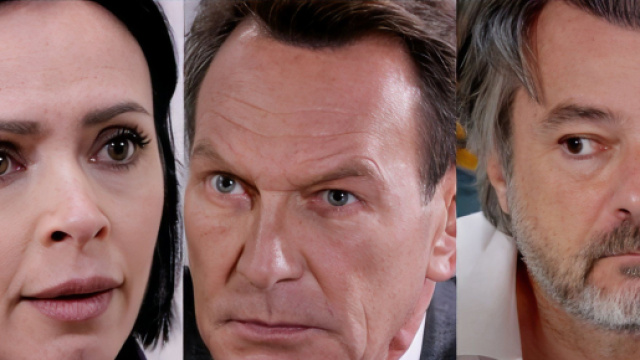 Elena Giordano, Roberto Ferri e Michele Saviani - screenshot &copy; Rai