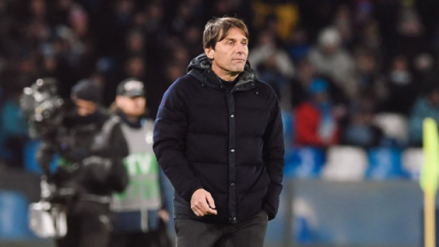 Antonio Conte, allenatore del Napoli. Foto &copy; Napoli