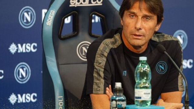 Antonio Conte, allenatore del Napoli. Foto &copy; Napoli