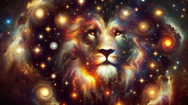 Il Leone brilla con forza, aprendo una finestra di opportunit&agrave; per trasformare l'ordinario in straordinario. &copy; Immagine creata con Dall-E