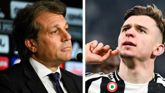 Cristiano Giuntoli e Francisco Conceicao. Foto &copy; Juventus