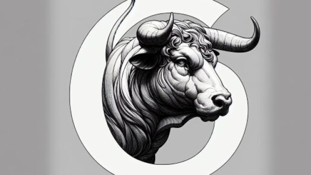 Il Toro alla scoperta della connessione profonda con la terra attraverso il numero 6 della Smorfia napoletana. &copy; Immagine creata con Dall-E