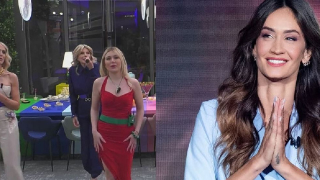 Jasmine Carrisi, Brigitta e Benedicta Boccoli, Helena Prestes - screenshot &copy; Mediaset.