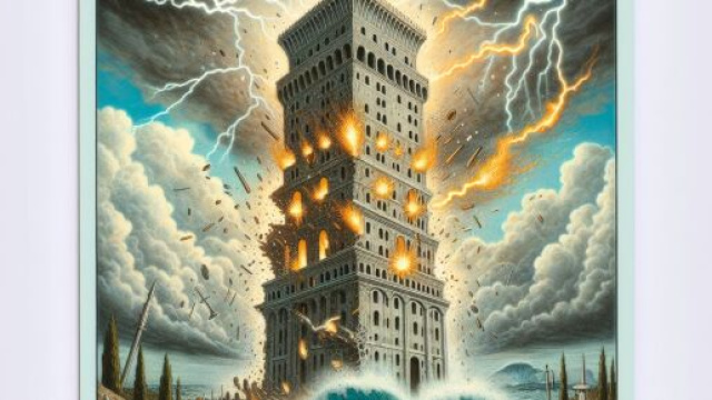 La Torre e Acquario: trasformazione attraverso il caos. &copy; Immagine creata con Dall-E