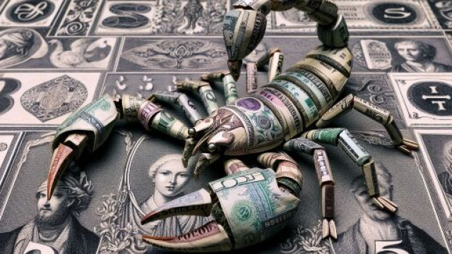 Scorpione e 'e denare della Smorfia napoletana. &copy; Immagine creata con Dall-E