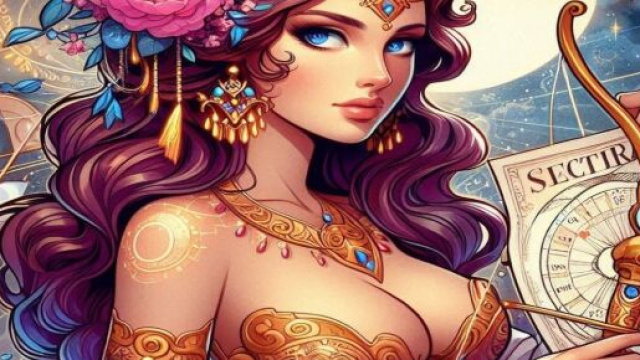 Segno del Sagittario generato con &copy; AI Copilot.