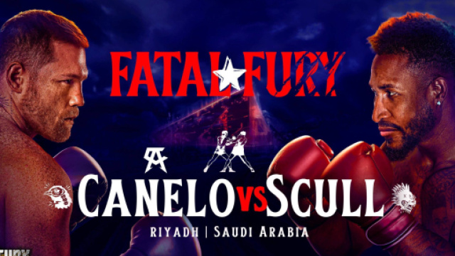 La locandina del match Canelo vs. Scull &copy; Riyadh Season.