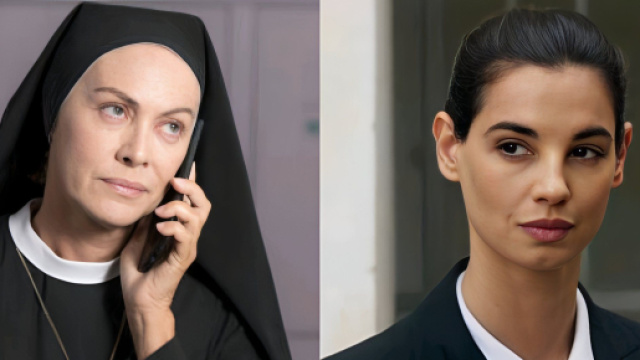 Suor Angela e Azzurra - screenshot &copy; Rai.