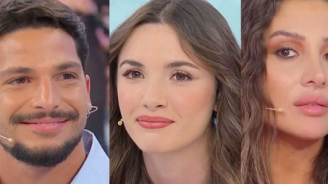 Gianmarco Steri, Nadia Di Diodato e Cristina Ferrara - screenshot &copy; Canale 5.