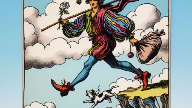 Illustrazione del Matto che guida i Pesci in un viaggio verso l'ignoto. &copy; Immagine creata con Dall-E