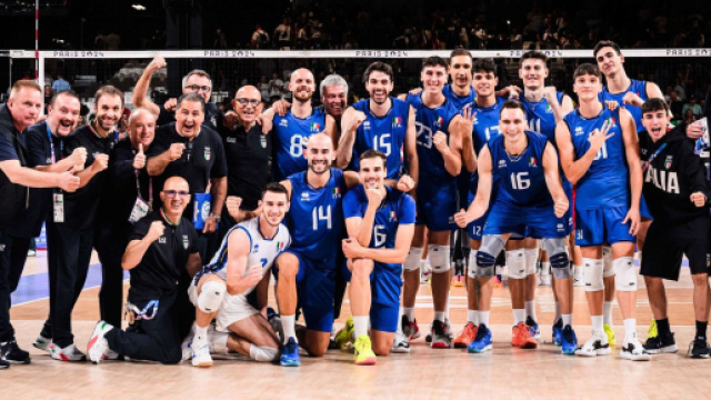 Italia maschile Volley &copy; Pagina Facebook ufficiale della Federazione Italiana Pallavolo