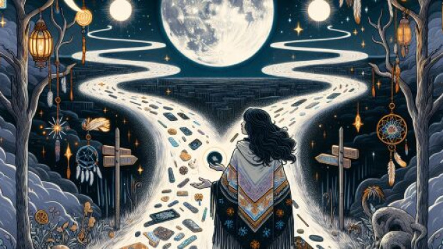 Il Toro si lascia guidare dall'Arcano maggiore della Luna, simbolo di mistero e trasformazione. &copy; Immagine creata con Dall-E