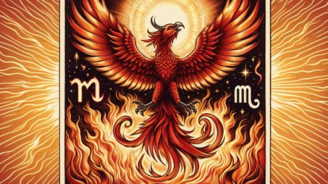 La carta della Morte e il segno dello Scorpione si intrecciano in una simbolica rinascita. &copy; Immagine creata con Dall-E
