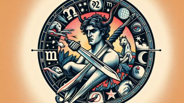 Coltello simbolo della determinazione nella settimana del Sagittario. &copy; Immagine creata con Dall-E