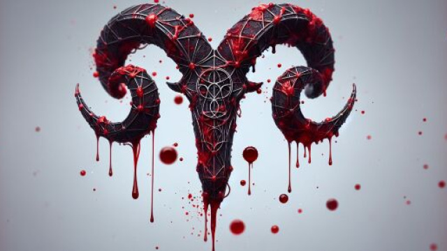 Simbolo del sangue nella Smorfia napoletana per l'Ariete. &copy; Immagine creata con Dall-E