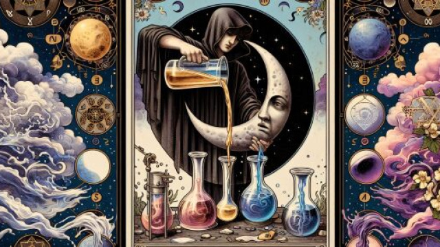 Temperanza, la carta dei tarocchi che guida l'oroscopo del Cancro il 14 maggio 2025. &copy; Immagine creata con Dall-E