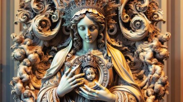 Gemelli con il simbolo dell'8 che rappresenta 'a Maronna nella Smorfia napoletana. &copy; Immagine creata con Dall-E