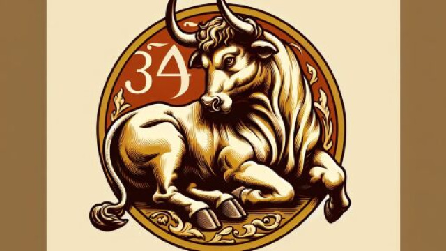 Il numero 34 della Smorfia per il Toro: 'a capa, simbolo di saggezza ed introspezione. &copy; Immagine creata con Dall-E