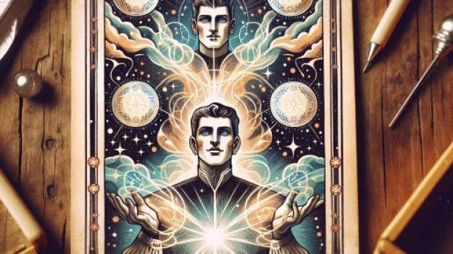 Il Mago, simbolo di comunicazione e trasformazione, influisce sui Gemelli. &copy; Immagine creata con Dall-E
