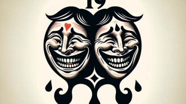 Illustrazione ispirata al segno zodiacale dei Gemelli. &copy; Immagine creata con Dall-E