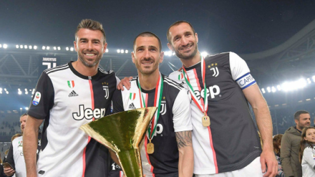 Andrea Barzaghi, Leonardo Bonucci e Giorgio Chiellini Foto &copy; Juventus FC