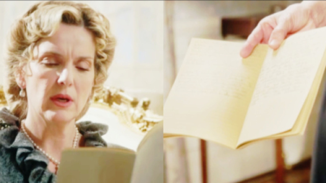 Cruz legge il diario di Maria &copy; La Promessa.