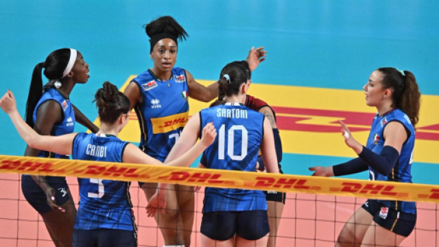Italia femminile Volley &copy; Pagina Facebook ufficiale della Federazione Italiana Pallavolo