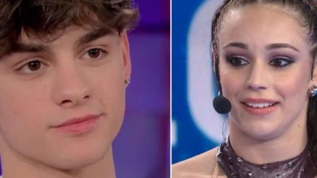 Luk3 e Alessia &ndash; Screenshot &copy; Canale 5.