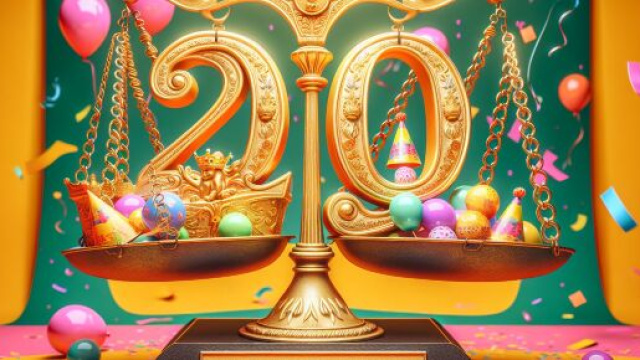 Bilancia e la 'a festa, numero 20 della Smorfia napoletana. &copy; Immagine creata con Dall-E