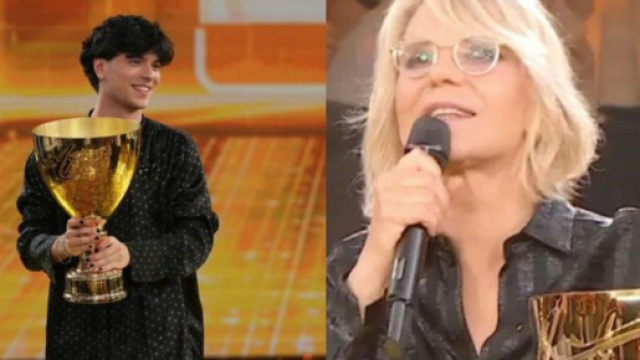 In foto: TrigNo e Maria De Filippi &ndash; &copy; Mediaset.