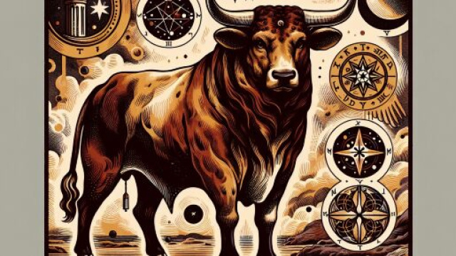 L'Imperatore dei Tarocchi e il segno del Toro. &copy; Immagine creata con Dall-E