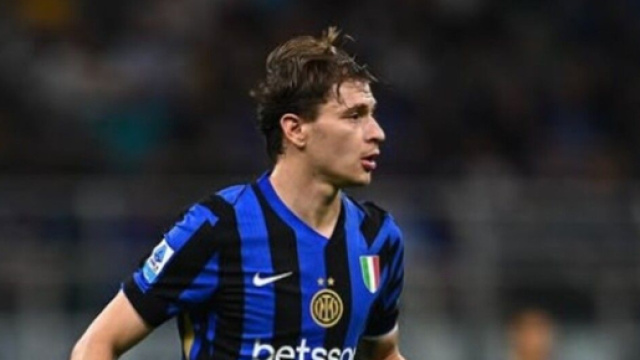 Nicol&ograve; Barella nella partita contro la Lazio &copy; Instagram