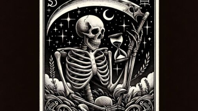 Tarocchi della carta della Morte per lo Scorpione. &copy; Immagine creata con Dall-E